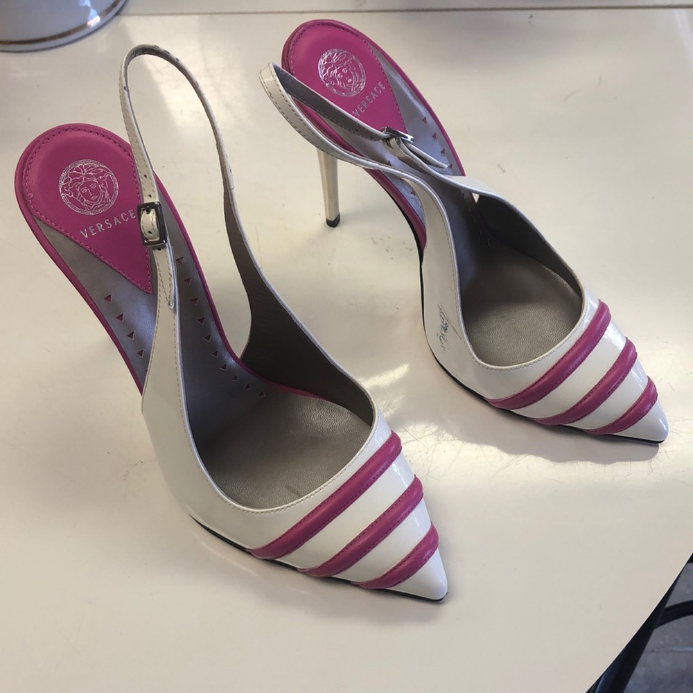 Authentic Versace Sling Back Heels - image 2